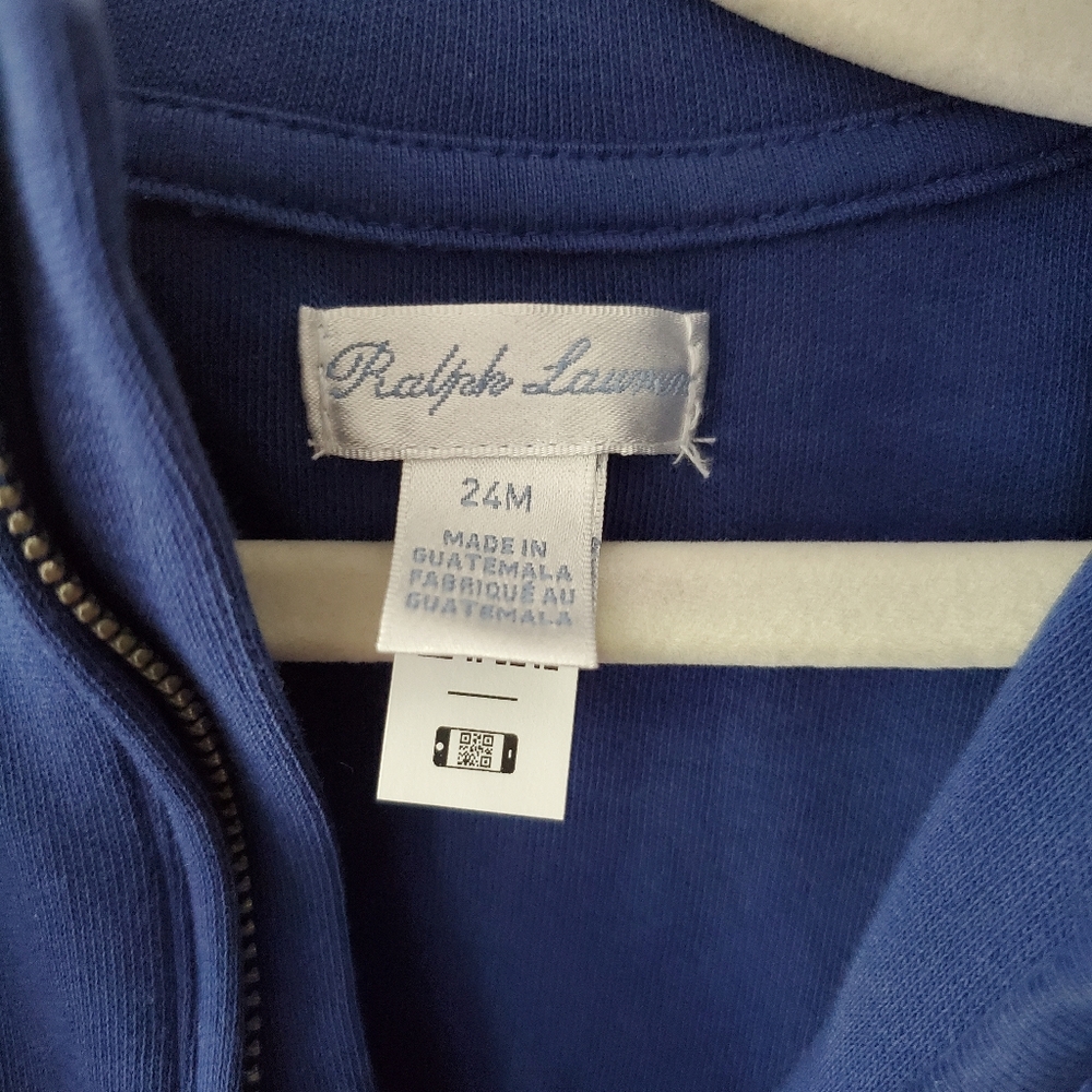 Ralph Lauren Cotton Interlock Quarter-Zip Pullover - Picture 4 of 5